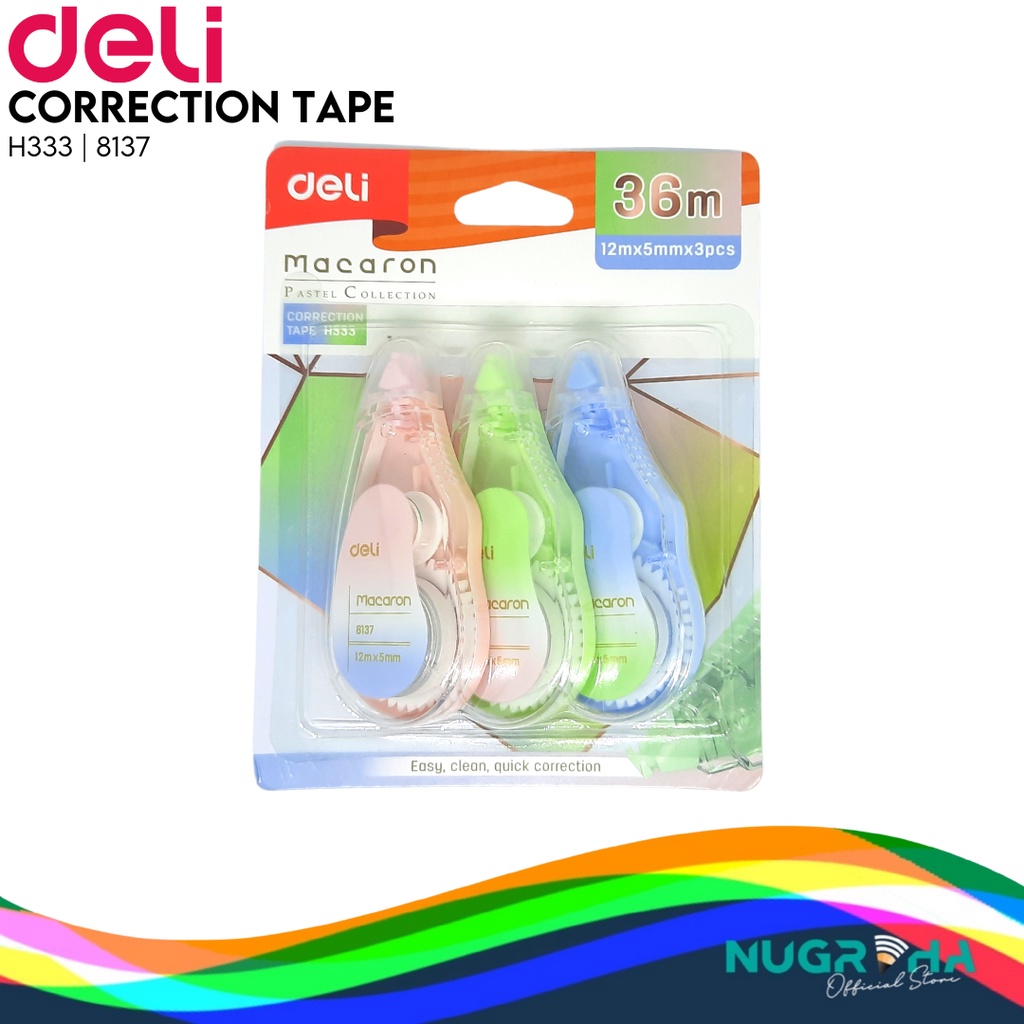 

Correction Tape / Tip-Ex Pita Deli H333 (ISI 3)