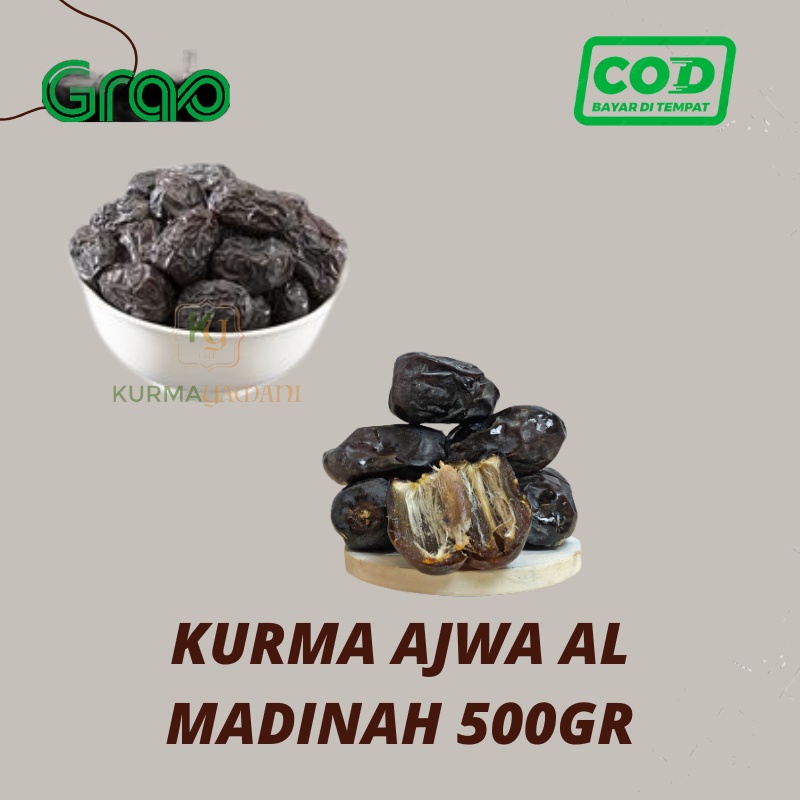 

Kurma Ajwa Jumbo 500 Gram Asli Madinah / Kurma Nabi Kualitas Terbaik