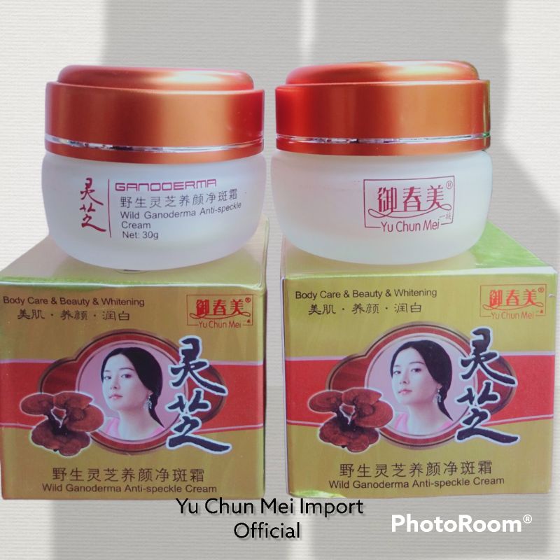 Yu Chun Mei Gold Gingseng GANODERMA Day Cream, Night Cream, Facial foam [ SIANG, MALAM, SABUN ]