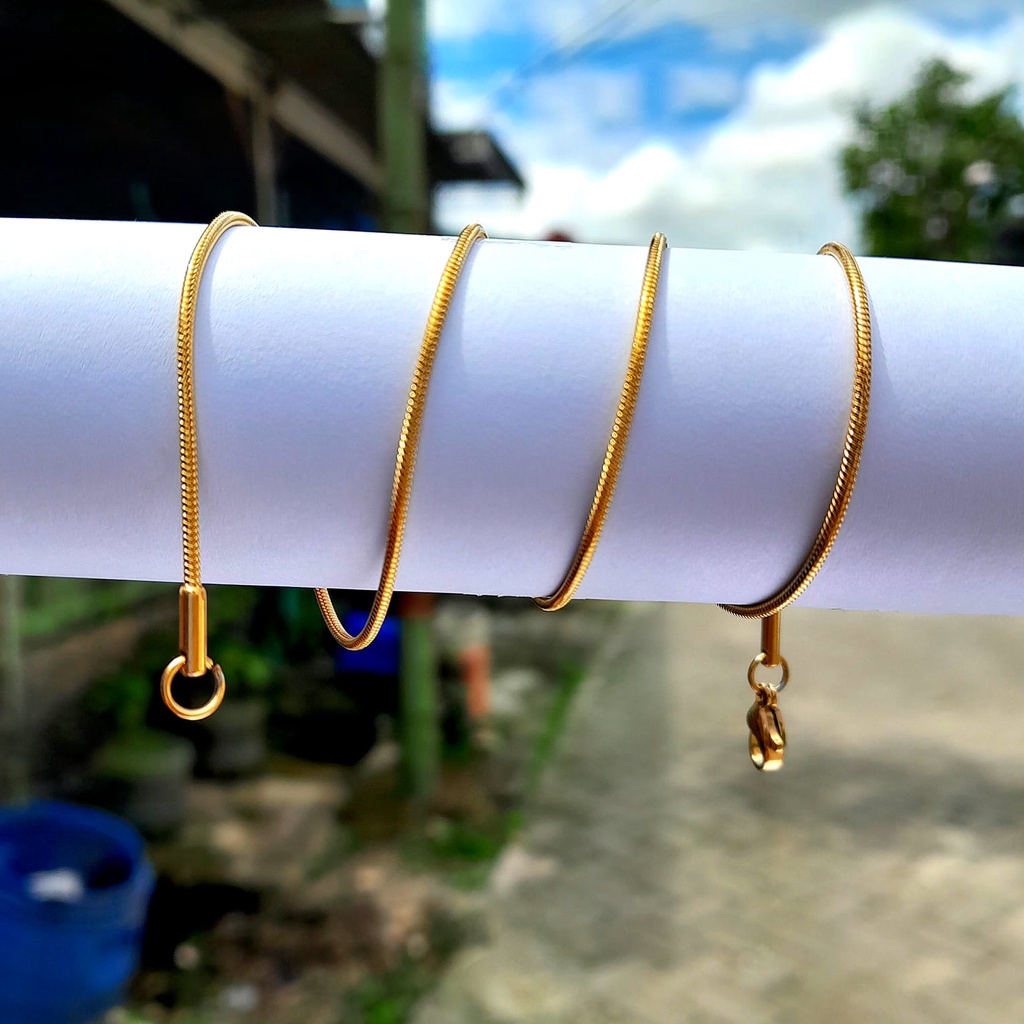 kalung titanium pria wanita antikarat