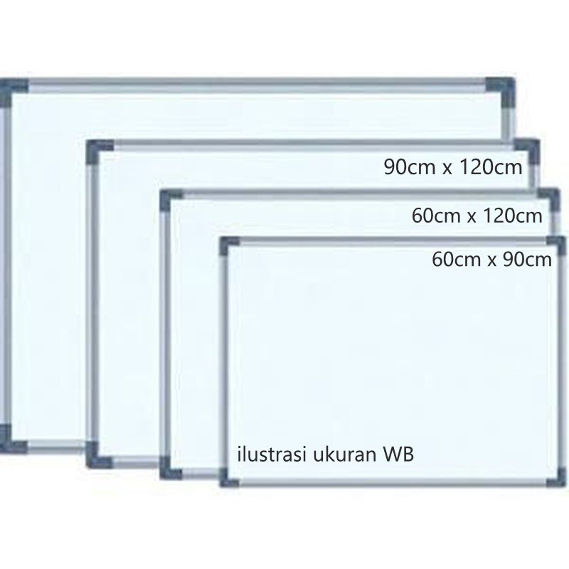 

Papan Tulis Whiteboard Sakura 40 x 60 - White Board Magnet Gantung