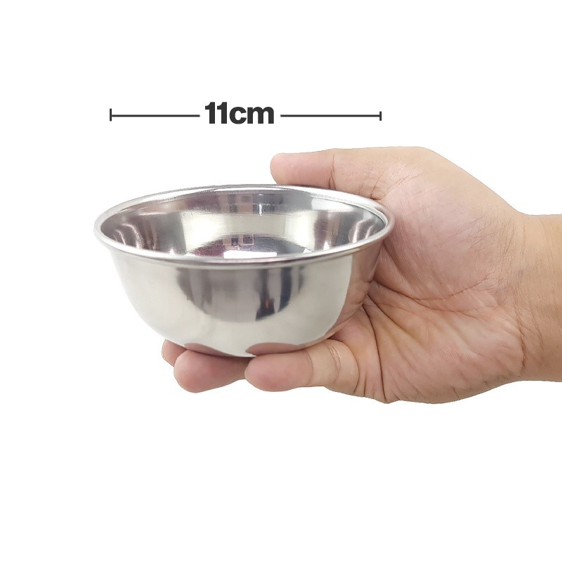 Mangkok Rosh Bowl Stainless Steel/Mangkok Nasi Tim Tebal 11cm