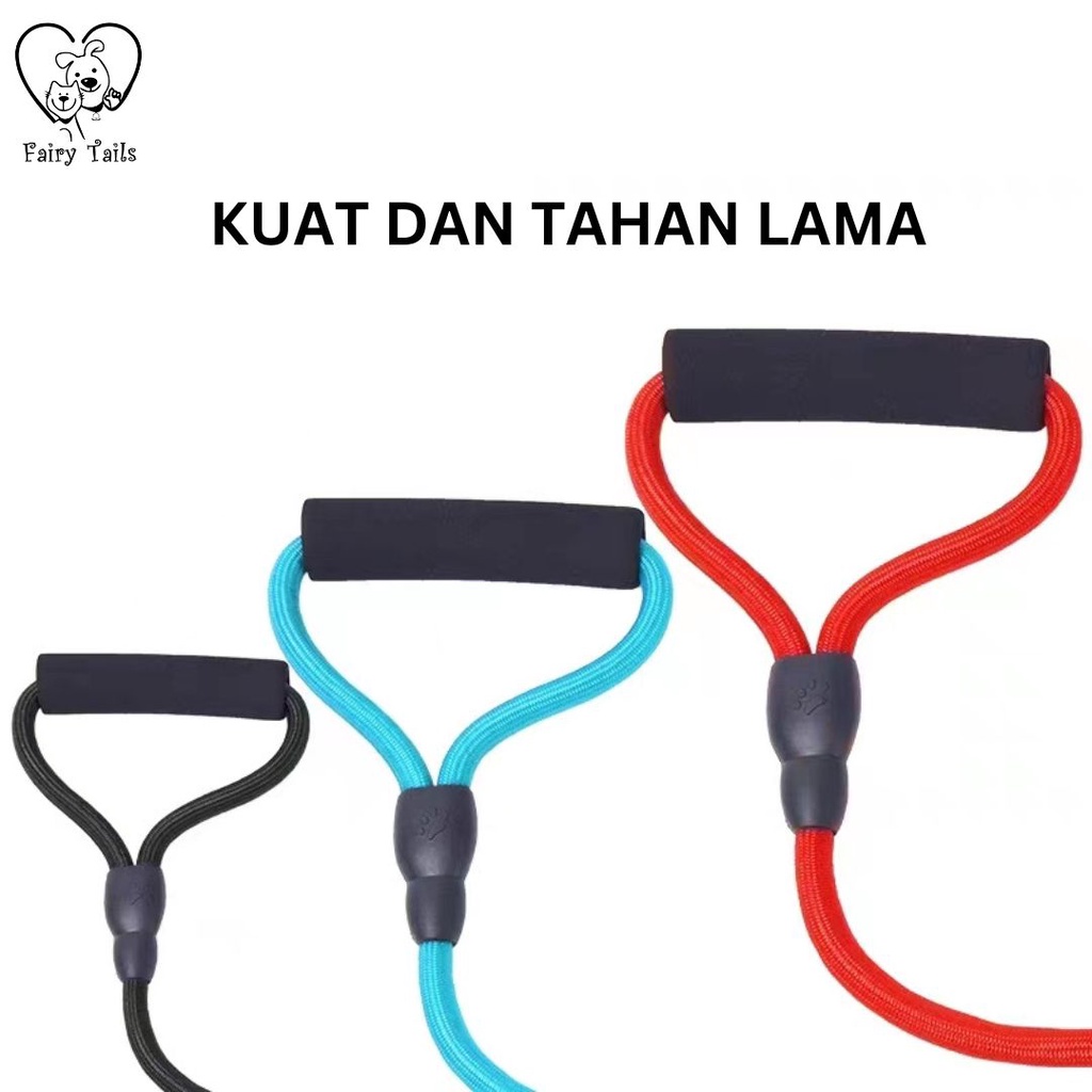 Pet Harness and Leash Tali Tuntun Dengan Strap Dada Y Untuk Outing Anjing dan Kucing Anabul / Y Harness Dog Leash Adjustable