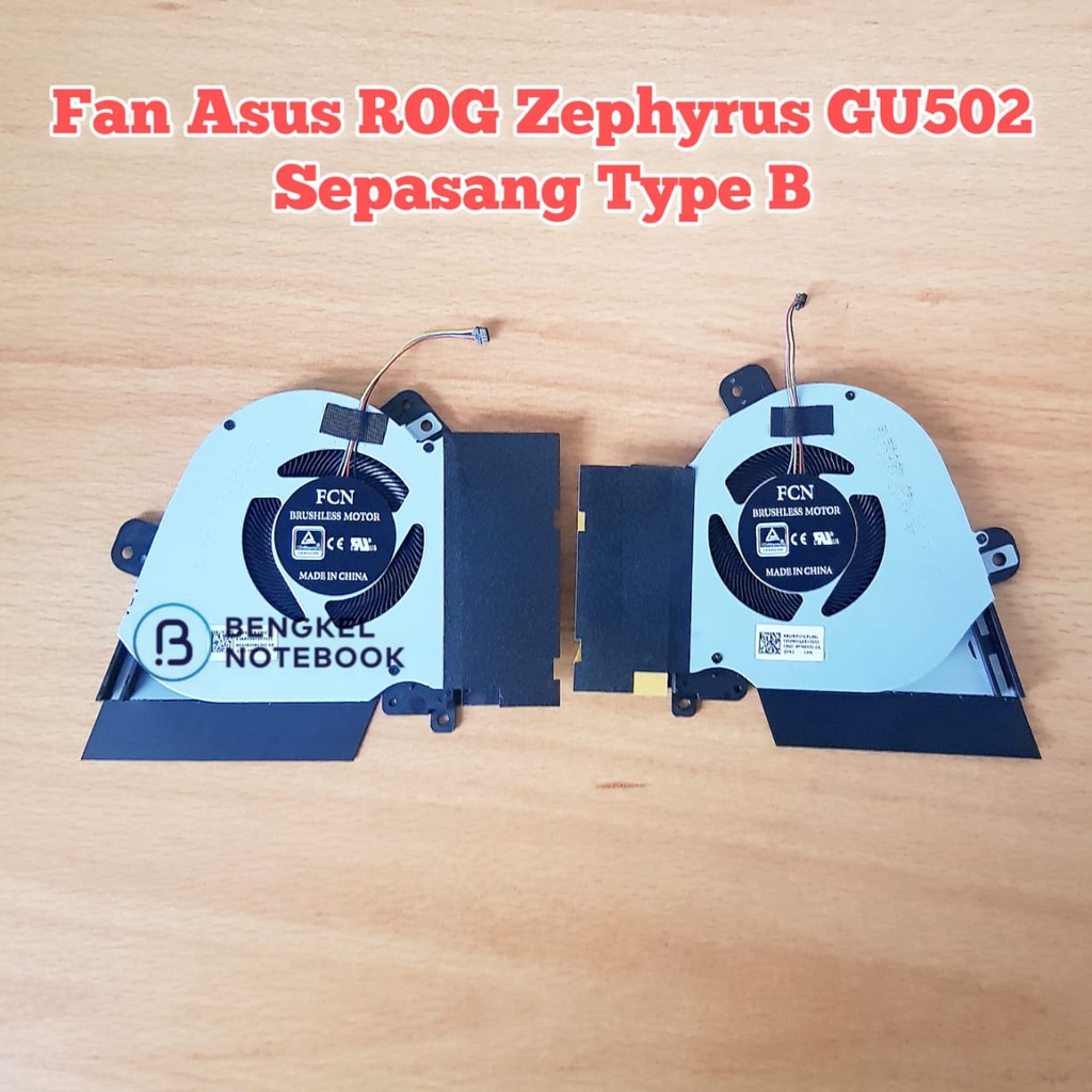 Fan Asus ROG Zephyrus GU502 GU502D GU502G GA502 M15 GU502G GU502GV GU502GW GU502LV Sepasang Type B