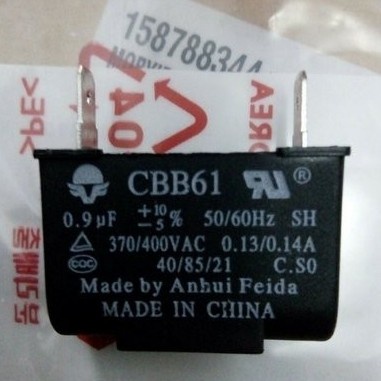 Capasitor Fan AC LG 0,9 Mikro 0.9uf 0,9uf 400VAC Kapasitor Motor Fan AC LG Original