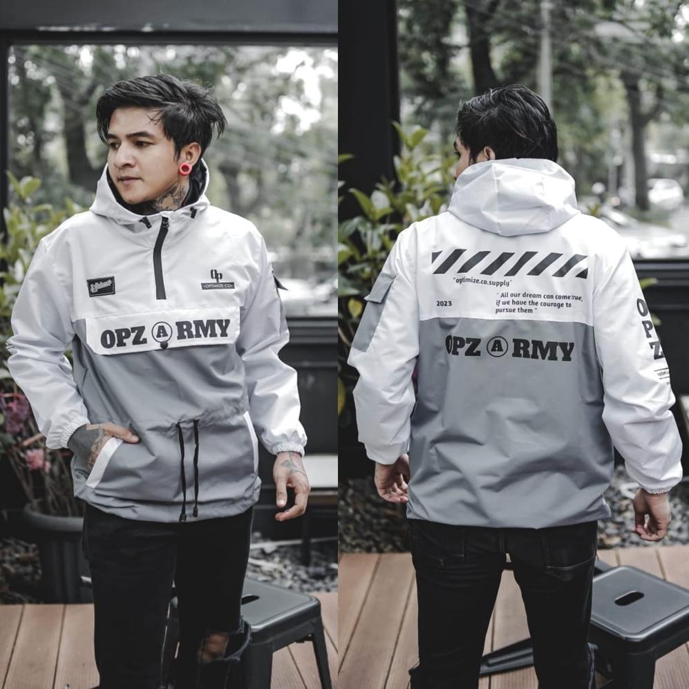 PALING DIMINATI Jaket Parasut Pria Waterproof Original Distro Bandung Jaket Pria Cagoule Erigo