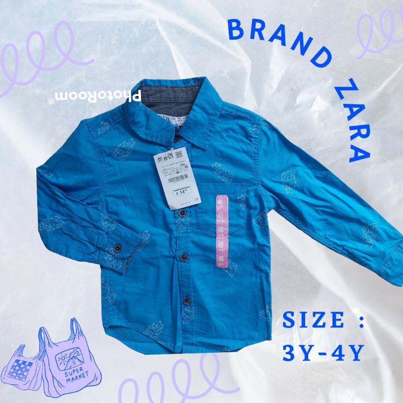 kemeja anak laki laki zara