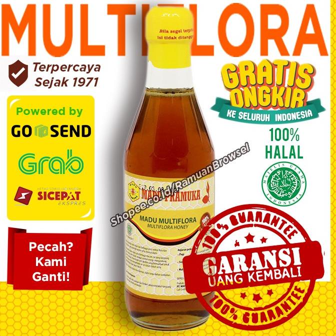 

3.3 Top Seller Madu Multiflora Pramuka 350ml Alami Free Ongkir