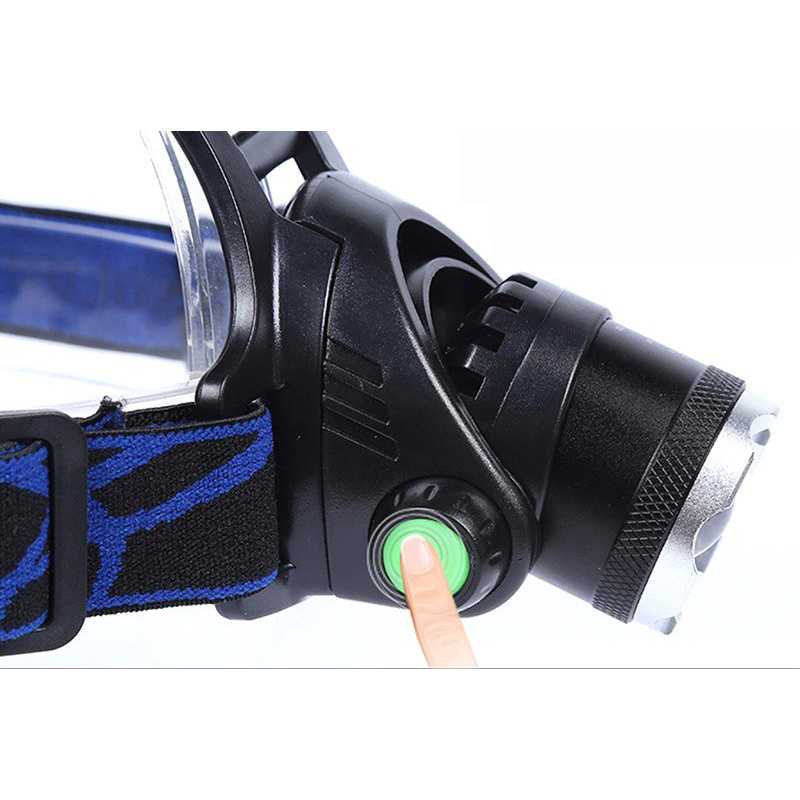 WTW11 Senter Kepala LED ZOOMABLE Waterproff High Power Headlamp LED Cree XML T6 + Charger - 568D