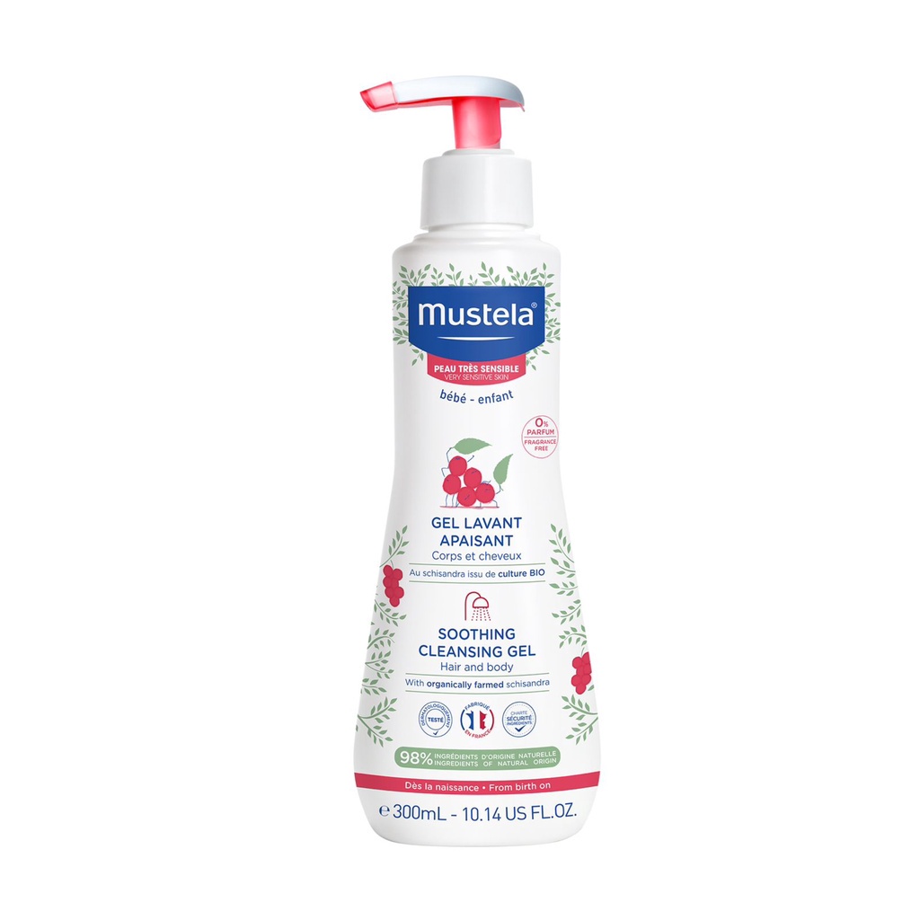 Sabun Mandi Bayi Kulit Sensitif Mustela Soothing Cleansing Gel 300 ml