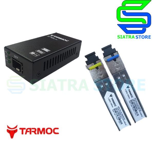 Paket Tarmoc Media Converter SFP 1G POE IN 5-24V + SFP BIDI 1G 10KM