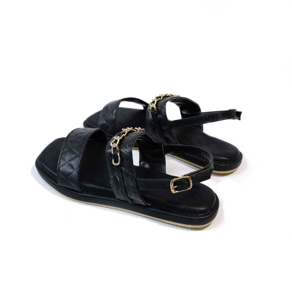 Nadilastuff Zara Belt Sandal Flat Wanita Premium Sandal Open Toe