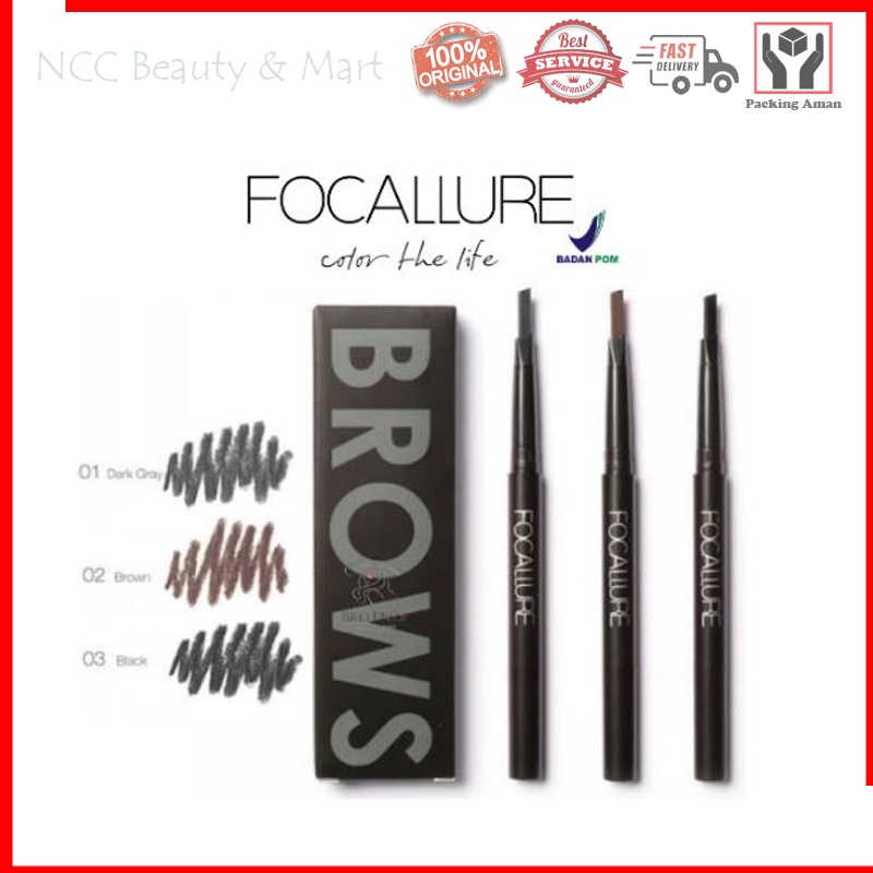 * NCC * Focallure Auto Brow Pen Eyebrow Pencil Automatic Waterproof FA18 FA 18