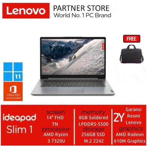 LENOVO IDEAPAD SLIM 1 14 RYZEN 3 7320U 8GB 256SSD
