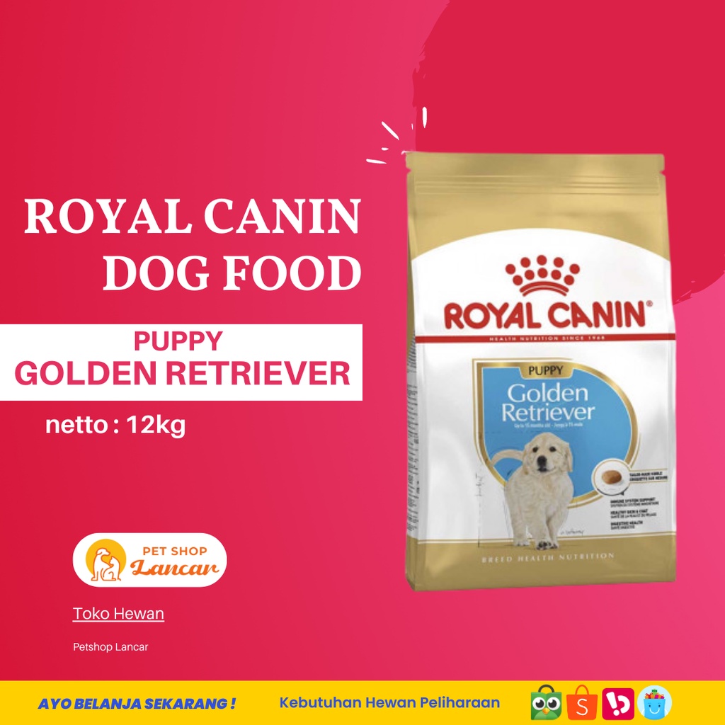 Royal Canin Golden Retriever Puppy Makanan Anak Anjing 12kg