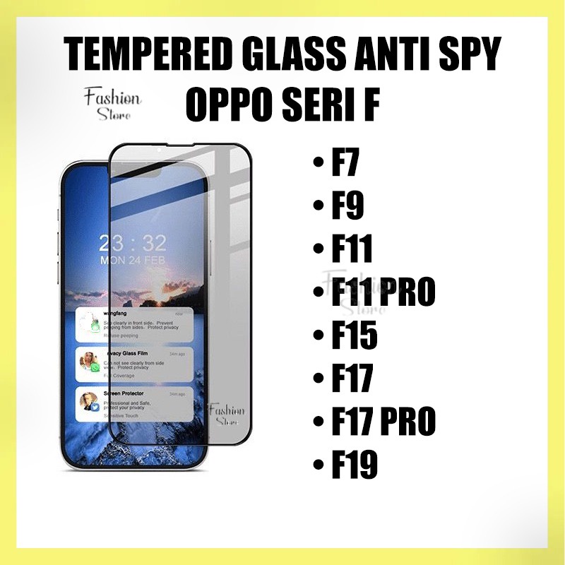 TEMPERED GLASS CERAMIC SPY ANTIGORES KACA KOMPATIBELOPPO SERI F OPPO F7 OPPO F9 OPPO F11 OPPO F11 PRO OPPO F15 OPPO F17 OPPO F17 PRO OPPO F19