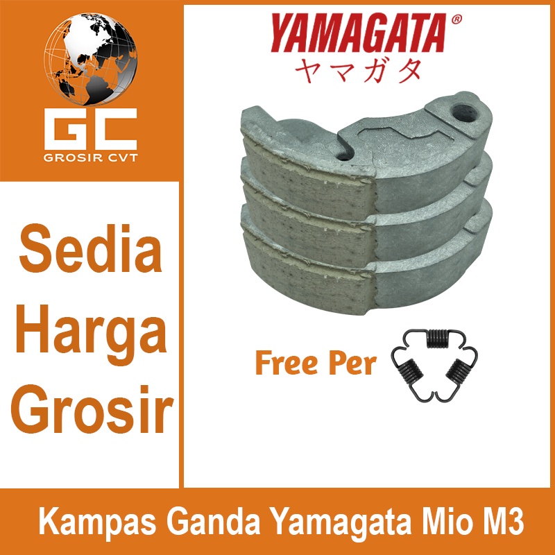 Kampas ganda kopling Yamaha Mio M3 S Z Soul GT Fino X Ride Fazzio Gear 125 cc 2PH Yamagata