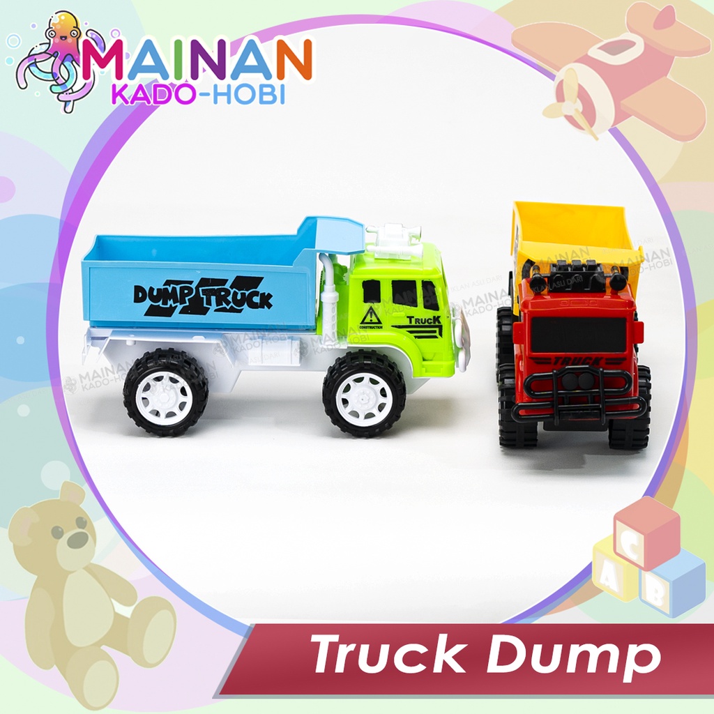 HADIAH ULANG TAHUN ANAK MAINAN PREMIUM ANAK MINIATUR DIECAST CAR DUMP TRUCK MOBIL TRUK KONSTRUKSI