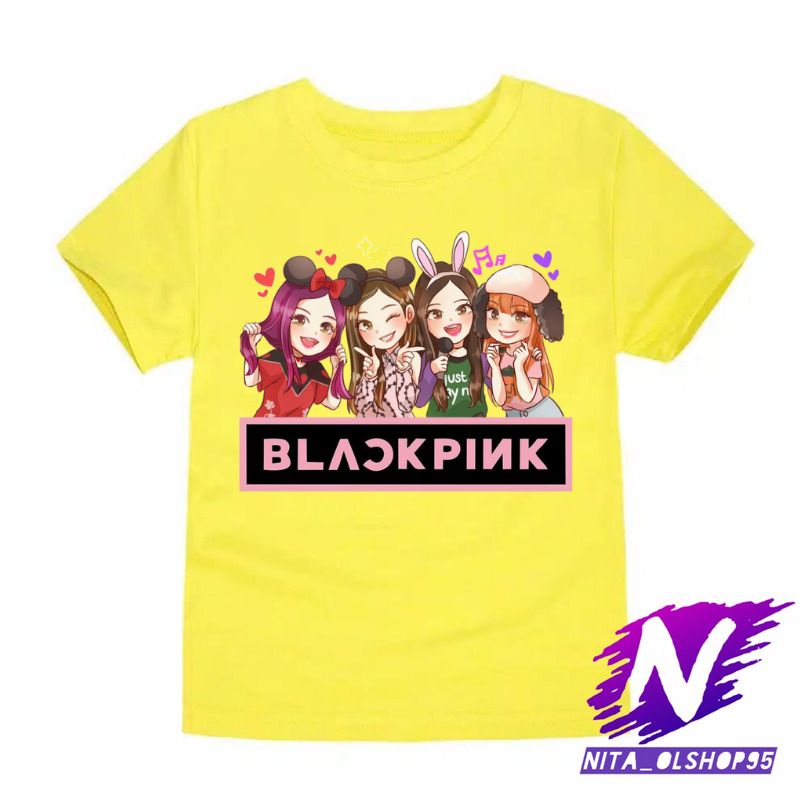 baju anak kaos anak blackpink