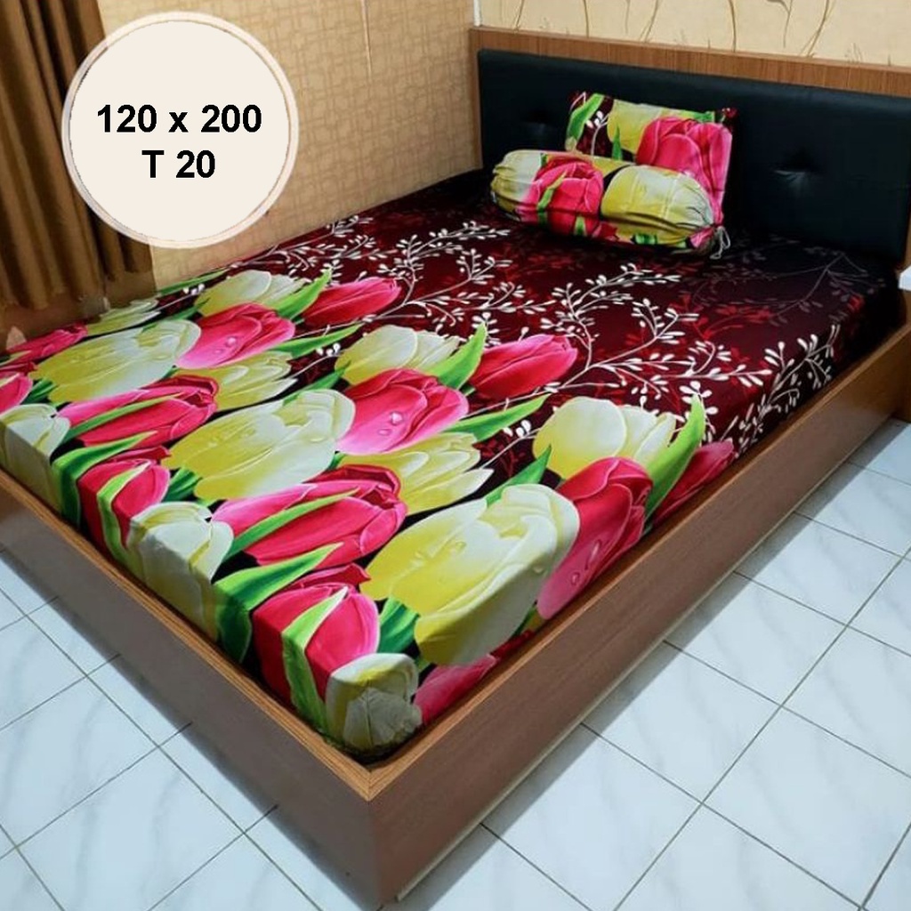 ✅COD Paket Sprei Seprei 120x200 Aneka Motif Dan 2 Sarung Bantal Guling Perlengkapan Dekor Dekorasi Kamar Rumah