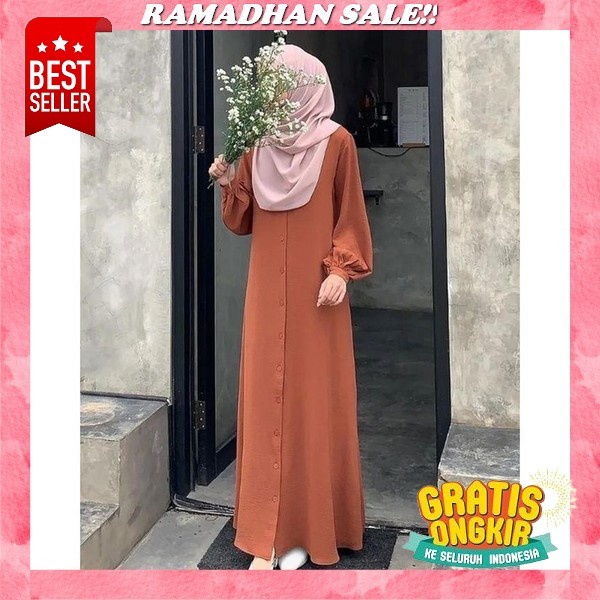 Baju Dress Gamis Putih Wanita Muslim By Arraluce Kekinian Terbaru / Gamis Brukat Brokat Burkat Borka