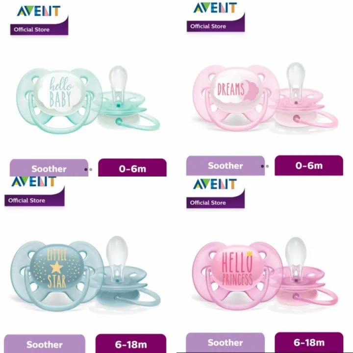 Philips Avent Empeng Soother Soft Pacifier Soother 0-6m 6-18m