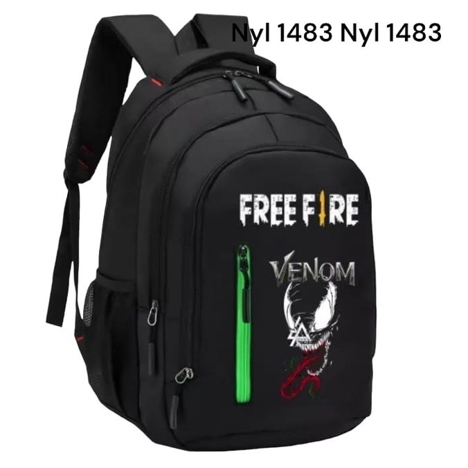 Tas Ransel Anak Sekolah laki-laki Sd Smp Karakter Gaming Free Fire Venom Bisa Bayar Ditempat ( COD )