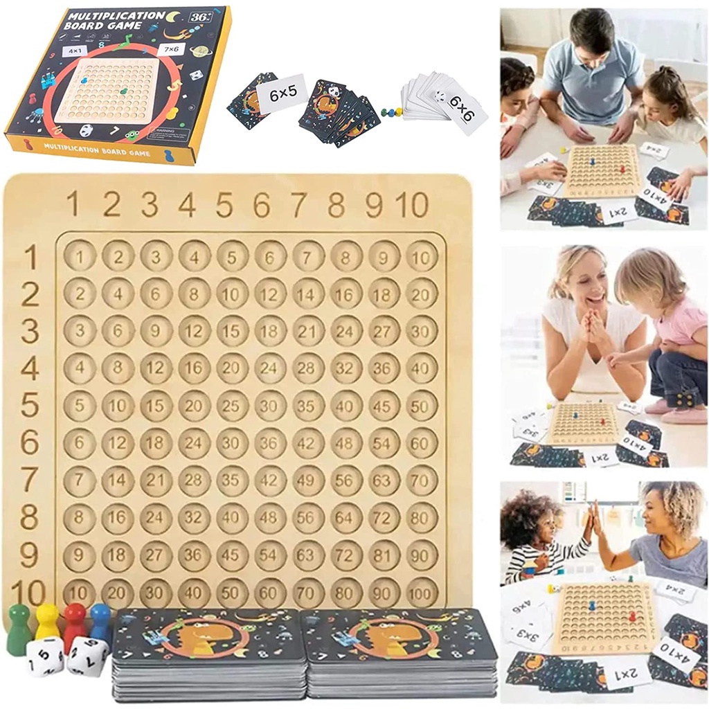 Multiplication Board Game - Mainan Edukasi Berhitung Matematika