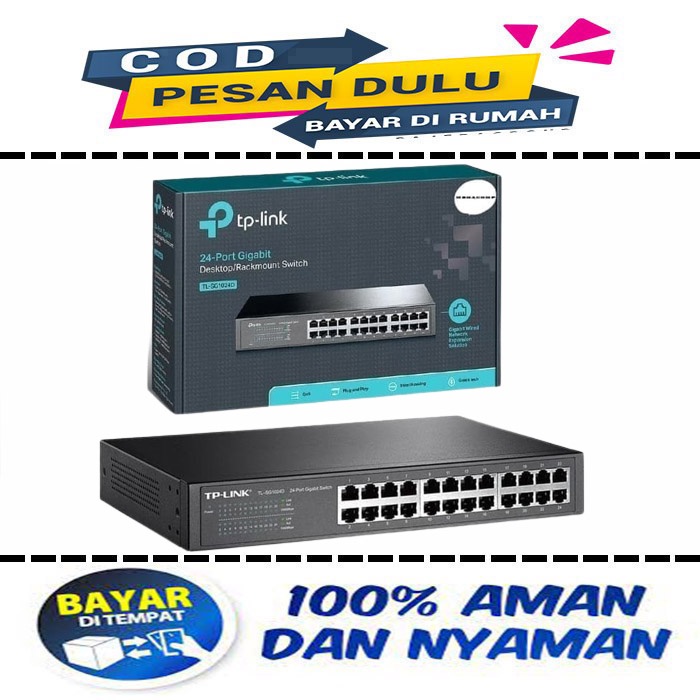 SWITCHHUB TP LINK 24 PORT GIGABIT