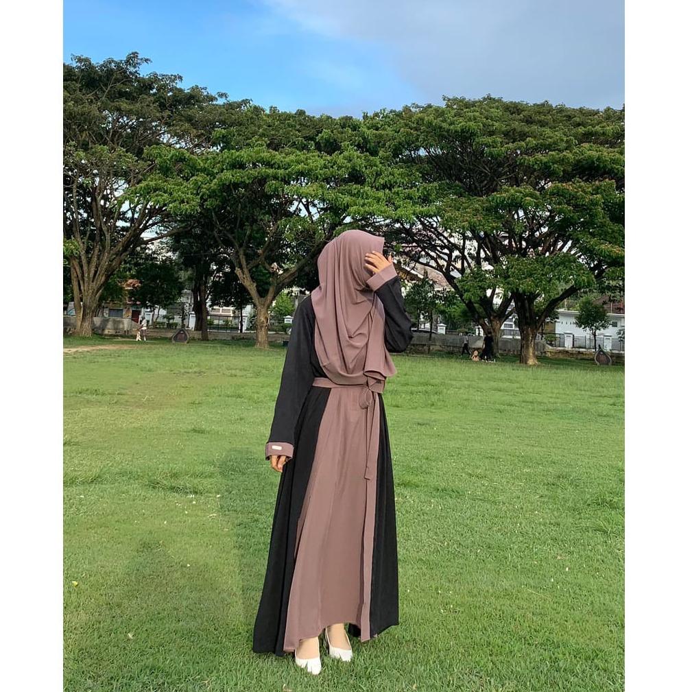 MURAH  promo-big sale-Best seller-dress hitam-dress polos-murah gamis turkey-gamis turki terbaru aba