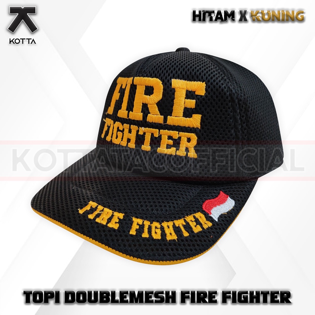 Topi Jaring Fire Rescue - Topi Jala Damkar - Topi Jaring Fire Fighter - Topi Damkar