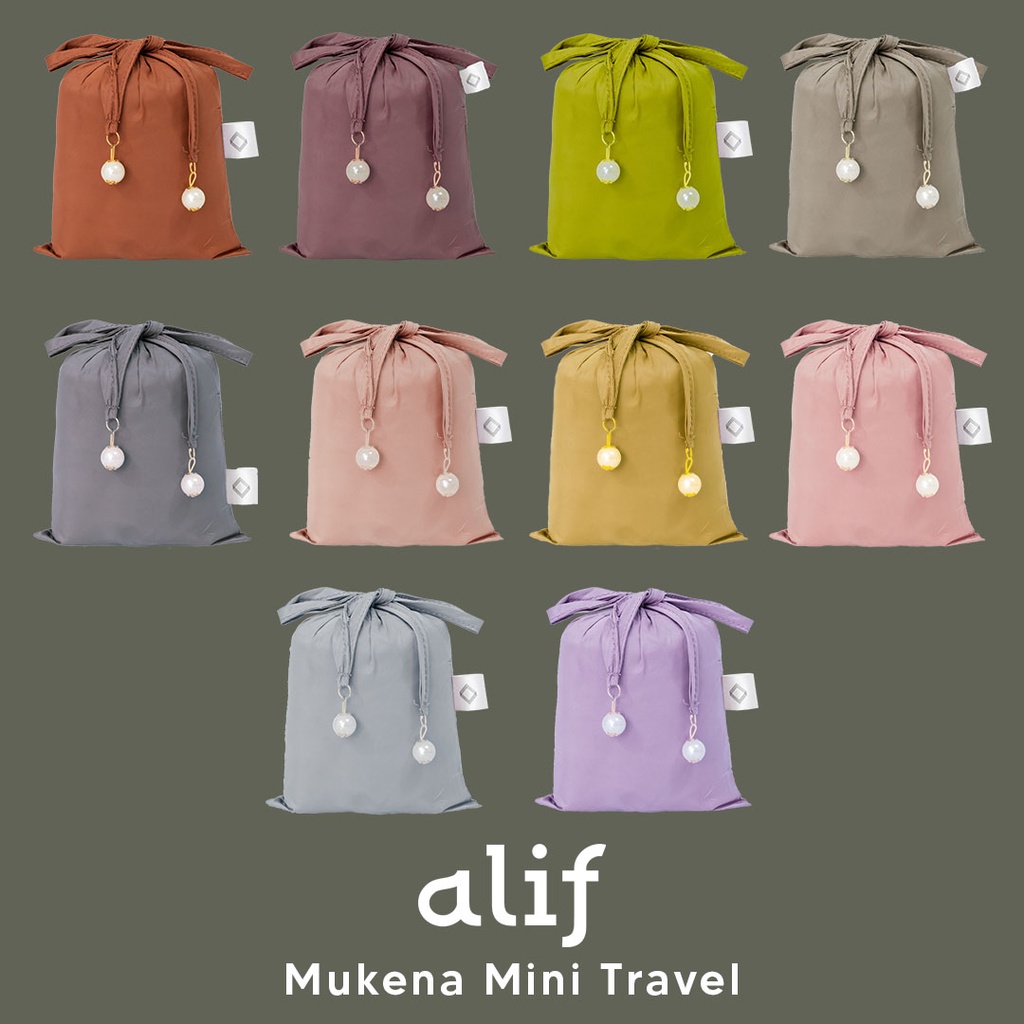 Alif Modern Wear - New Colorway Drop I Collection Mukena Mini Parasut Premium Korea Travel