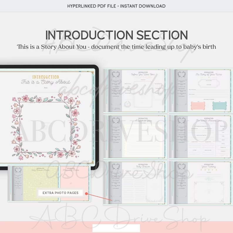Digital Planner &amp; Journal - Baby's First Year Memory Journal