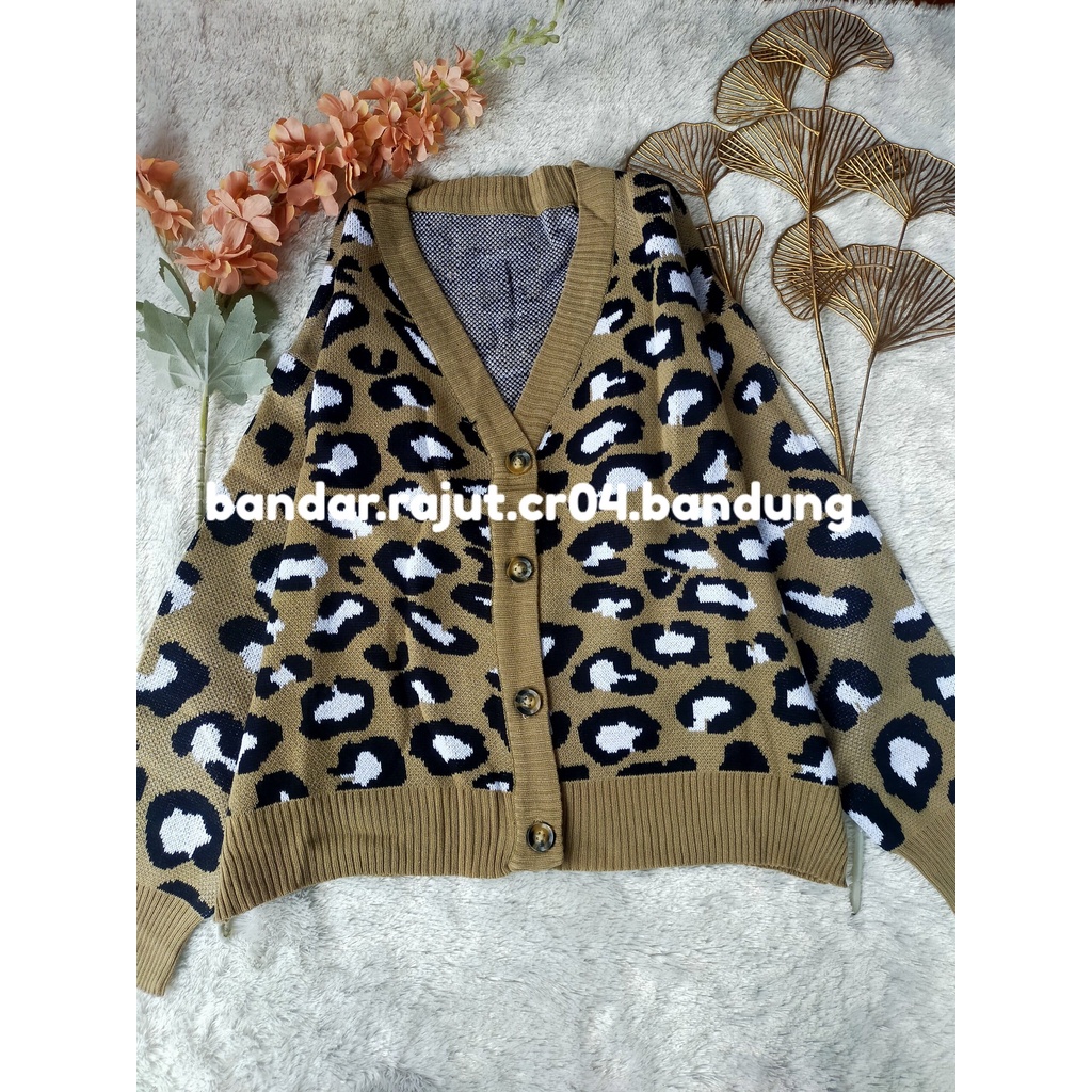 CARDIGAN LEOPARD BRANDED 7 GATE