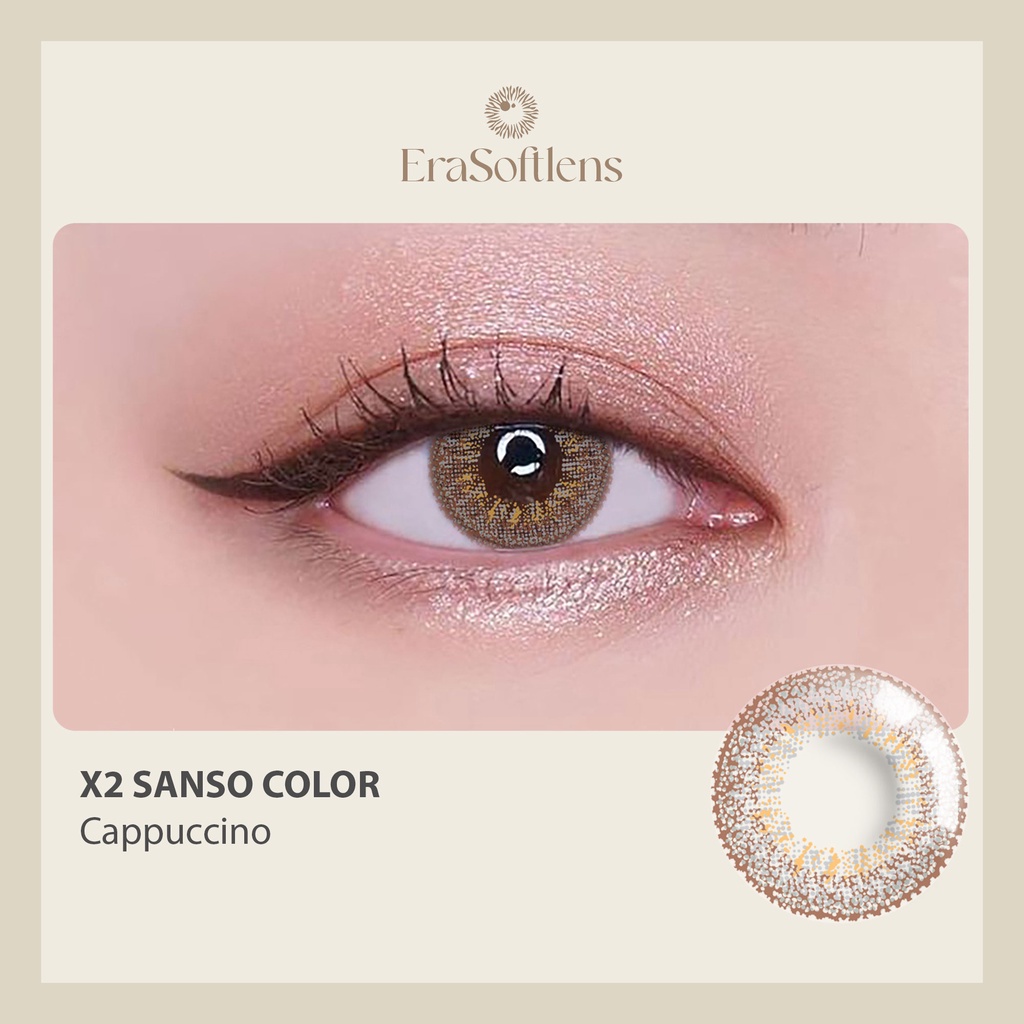 Softlens Sanso by X2 Softlen Capuccino Kontak Lens Brown Cokelat