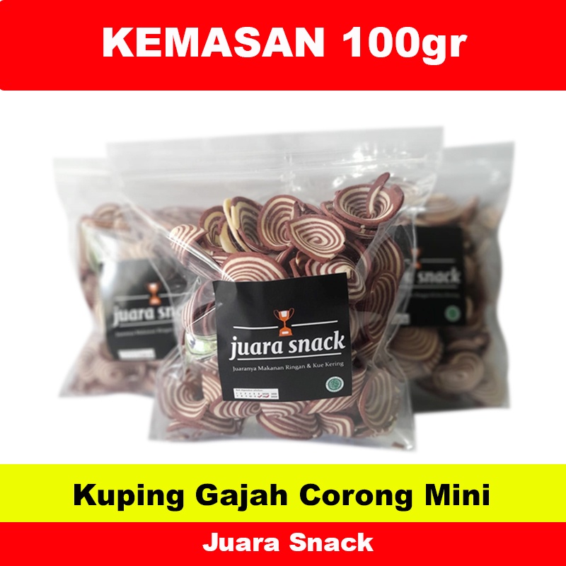 

Kuping Gajah Corong Mini 100gr Juara Snack