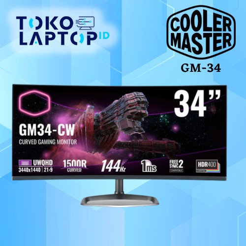 Cooler Master GM34-CW2 / GM-34 34 Inch Curved 144hz UWQHD Gaming