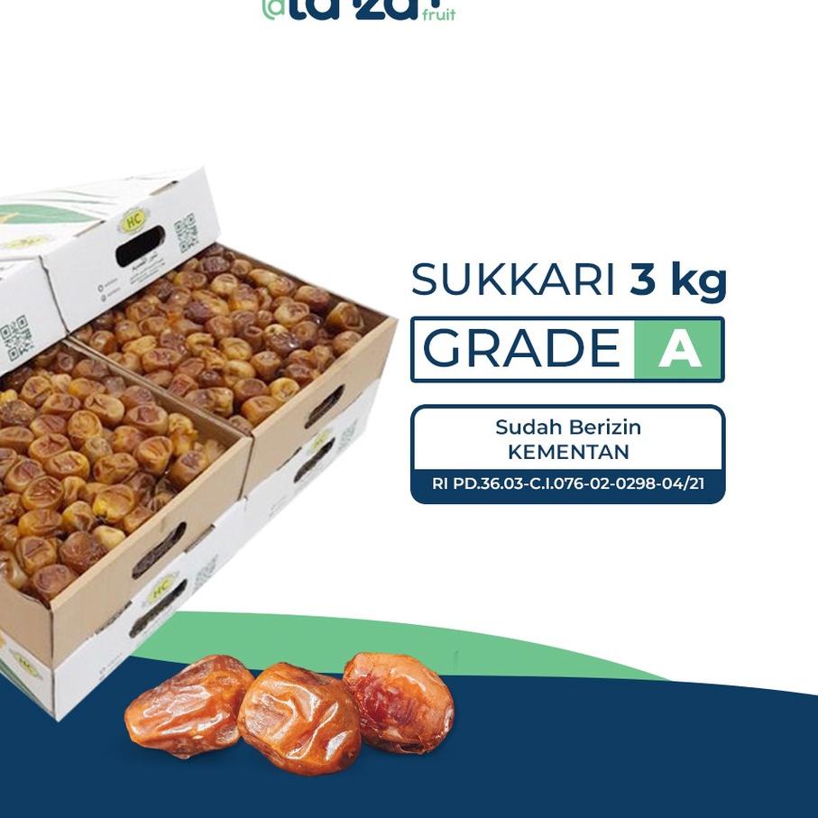 

Termurah☑️Kurma Sukari Dus Kurma Basah / Kurma Raja 3 Kg Grosir Oleh-Oleh Haji dan Umroh