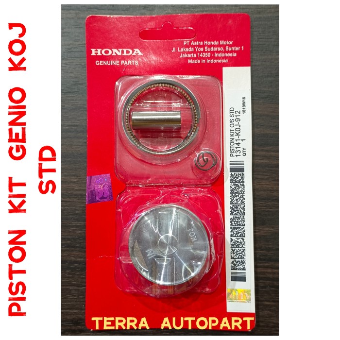 PISTON KIT STD GENIO BEAT NEW LED 2020 KOJ
