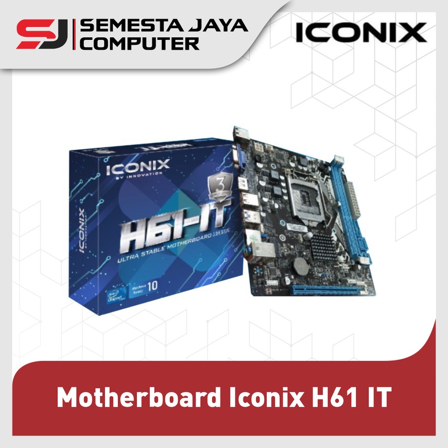 Motherboard Iconix H61 IT [Socket LGA 1155,intel H61, DDR3, HDMI]