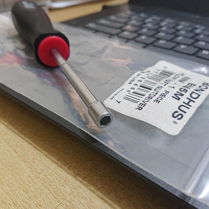 Bondhus BN5M NUT DRIVER 5mm Hollow Shaft Obeng Socket Obeng sok 5mm