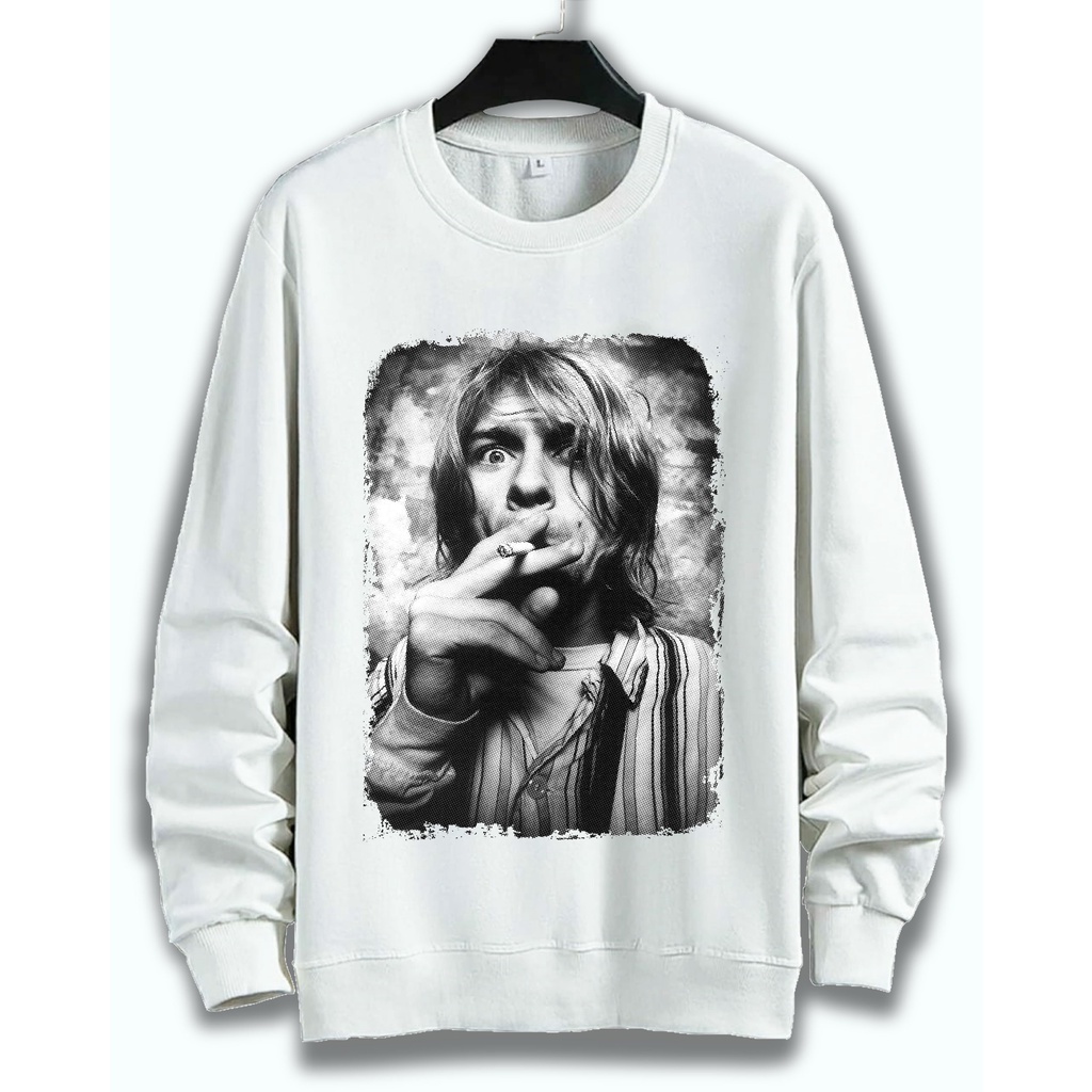 SWEATER UNISEX KURT COBAIN PRIA DAN WANITA SWEATER JUMBO