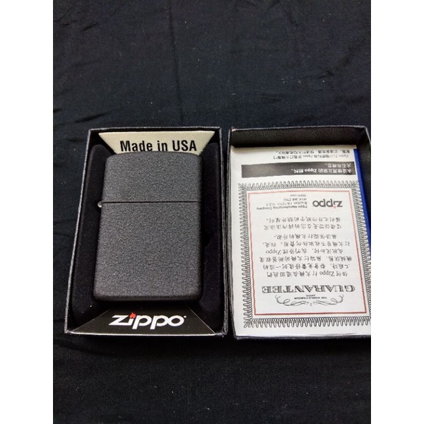 Cod Korek Api Zippo Outdoor Hitam Kasar Free Box Exlusive Termurah