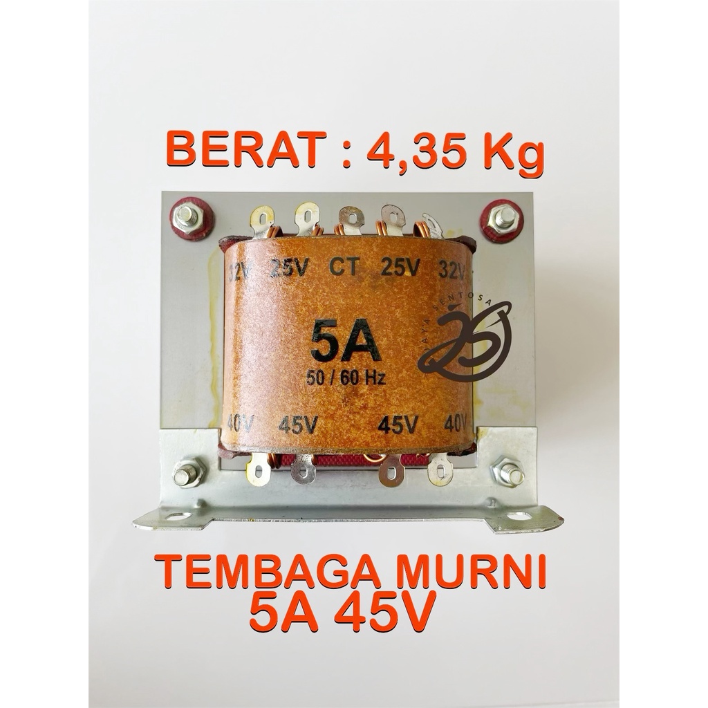 TRAVO CT 5A 45V BESAR MURNI (35X60) TEMBAGA TEGNO KWALITAS SUPER TEMBAGA ASLI 5 AMPERE