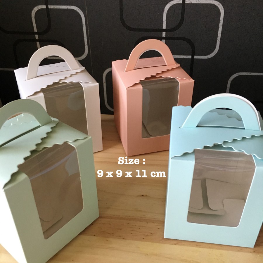 

Cupcake Box 6pcs / Dus Kue Cupcake isi 6pcs