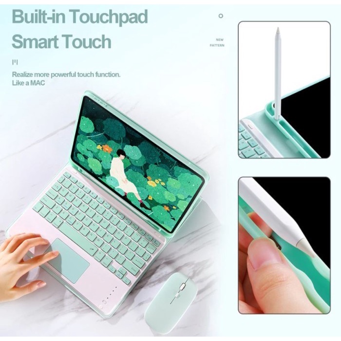 Ipad Pro 11 Inch 2020 Sarung Wireless Keyboard Case Trackpad
