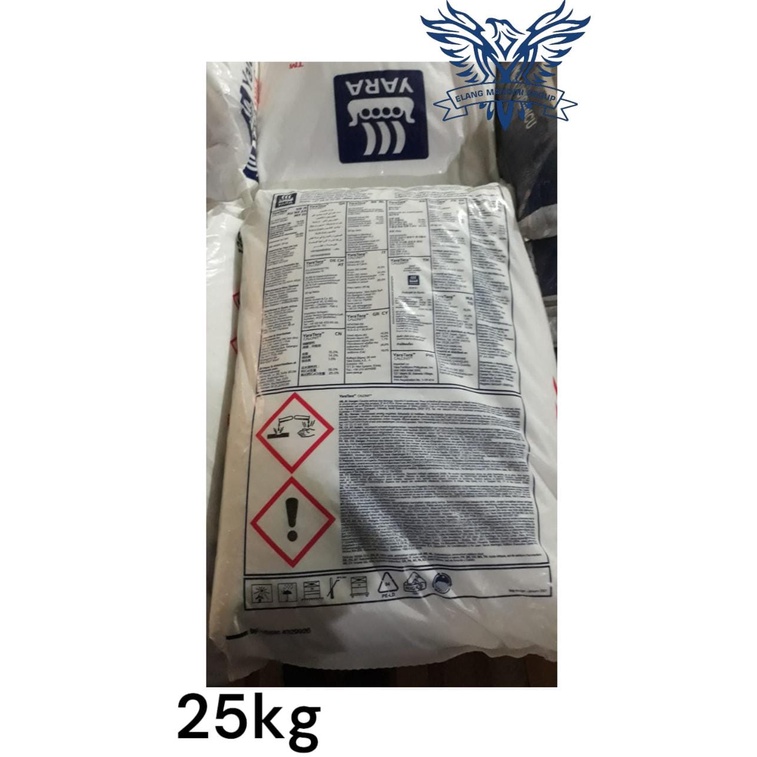 Karungan YaraTera Calcinit 25kg Pupuk Yara Tera Kalsium Nitrat Hidroponik Mengandung Nitrogen (N) 15,5% Kalsium (CaO): 26.3% YARA