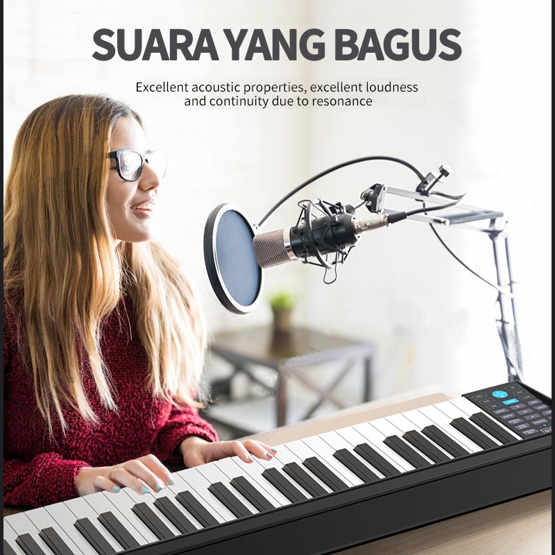 Pemula keyboard piano alat musik pianika anak laci keyboard universal piano 61-key smart piano mengajar piano listrik