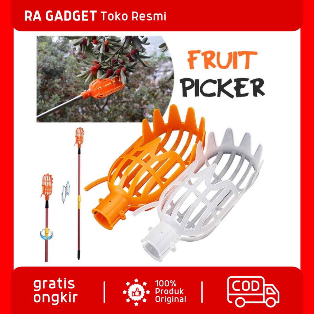 Sekop Pemetik Buah Tongkat Sekop Garden Fruit Picker Tool / Alat Petik Pengambil Buah Buahan Rambuta