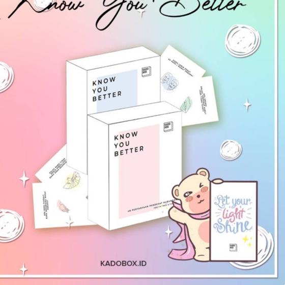 ◄ Kartu Mainan 1 Set 48 Pertanyaan "Know You Better" KADOBOX - Party Game Board Game Truth Dare Remi